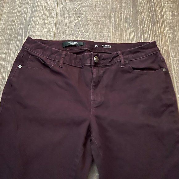 Simply Vera Vera Wang Mid Rise Skinny Jeans – Size 10 - Picture 9 of 14